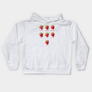 WEEKLY STRAWBERRY MOOD Kids Hoodie